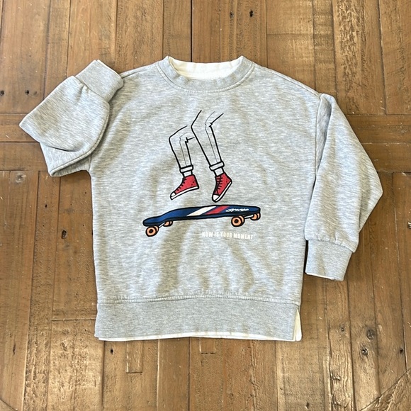Zara gray skateboard sweatshirt - Picture 1 of 5